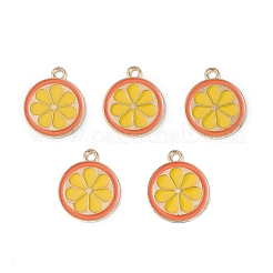 Подвески из эмалевого сплава легкого золота&nbsp;ENAM-F145-02G-02