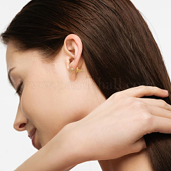 4 шт. 925 гайки для ушей из стерлингового серебра&nbsp;STER-BBC0008-61G