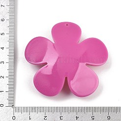 Большие подвески из непрозрачного акрила с принтом&nbsp;MACR-I035-01A