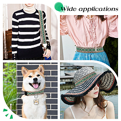 Вышивка полиэфирными лентами в этническом стиле&nbsp;OCOR-WH0060-56A