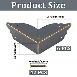 6 шт. железный защитный уголок для корпусной мебели&nbsp;FIND-CP0003-43AB