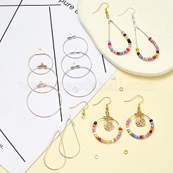 Набор для изготовления сережек-кольцов из латуни своими руками&nbsp;DIY-YW0008-60