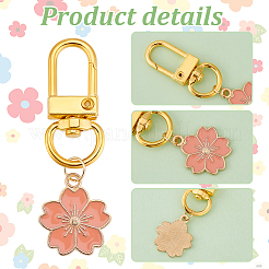 Подвесные украшения из сплава эмали&nbsp;HJEW-AB00652