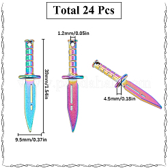 24шт радужные подвески из сплава&nbsp;FIND-SC0009-60