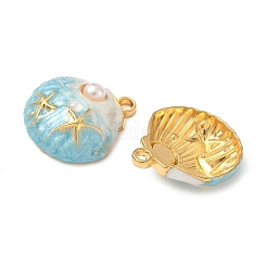 Подвески из нержавеющей стали 304 с эмалью&nbsp;STAS-L026-02G-01