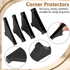 48 шт. 4 стиля треугольные пластиковые мебельные уголки&nbsp;AJEW-BC0007-83A