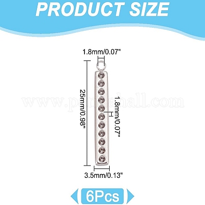 18 шт. подвеска-кабошон из нержавеющей стали 304 двух цветов&nbsp;FIND-AR0004-95-1