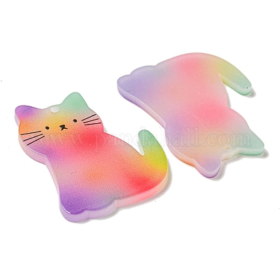 Непрозрачные акриловые подвески&nbsp;BACR-D002-11B-02-1