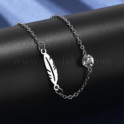 201 браслет-цепочка из нержавеющей стали&nbsp;LS-BJEW-H205-01E-P-1