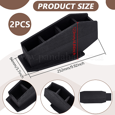 Деревянная подставка для ручек в форме гроба&nbsp;AJEW-WH0481-79-1