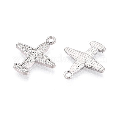 Подвески из сплава и хрусталя со стразами&nbsp;PALLOY-T095-07P-1