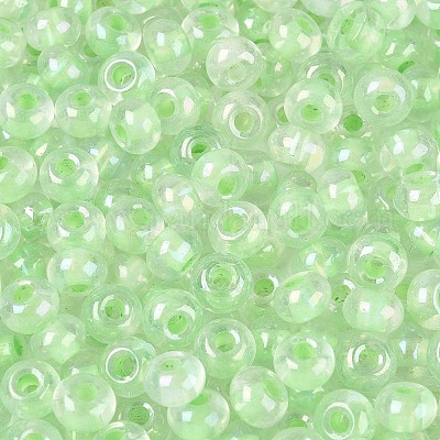 Внутри цветные прозрачные стеклянные бусины&nbsp;SEED-T009-01B-1
