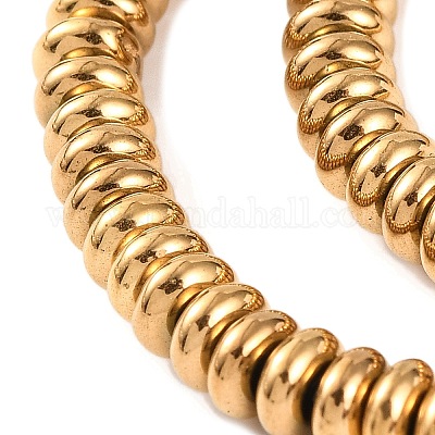 Гальванические нити из синтетических немагнитных гематитовых бусин G-H027-D01-01-1