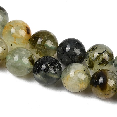 Природные пренит нитей бисера&nbsp;G-P322-48-10mm-01-1