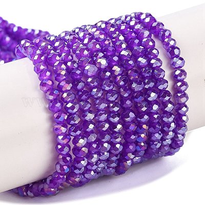 Запекание гальванических нитей стеклянных бусин X-DGLA-A039-J4mm-B05-1