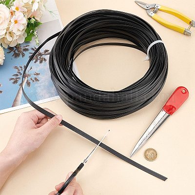 Круглые пластиковые плетеные полоски из ротанга&nbsp;FIND-BC0013-78-1