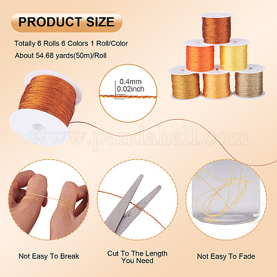 6 рулон 6 цвета 6-слойная полиэстеровая металлизированная нить&nbsp;OCOR-TA0003-13-1