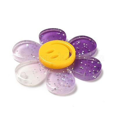 Прозрачные акриловые подвески градиентного цвета OACR-H004-01C-1