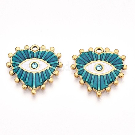 Ионное покрытие (ip) 304 нержавеющая сталь эмаль стразы подвески STAS-T064-56A-1