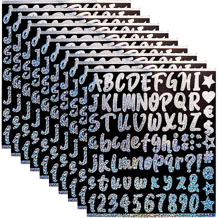 Наборы лазерных наклеек с буквами из ПВХ DIY-WH20010-21-1