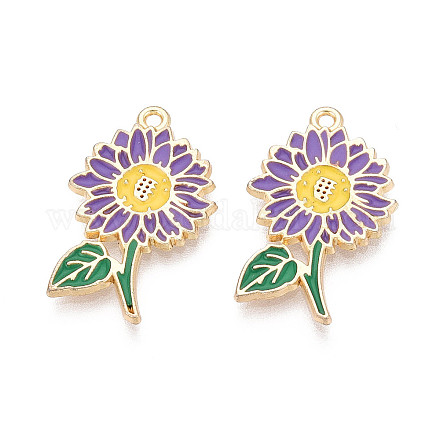 Подвески из эмали и сплава ENAM-T024-32E-G-1