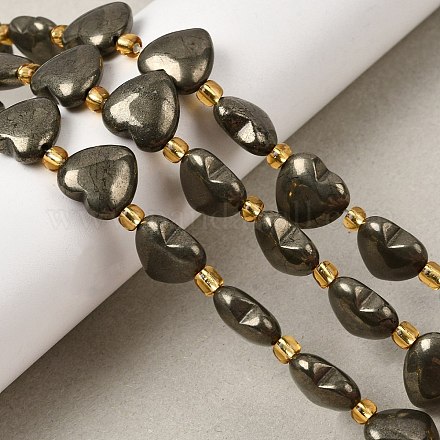 Природного пирита бисер нитей&nbsp;G-Z131-C01-01-1