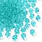 Transparent Acrylic Beads, Lantern, Turquoise, 8.5x10x9.5mm, Hole: 1.5mm, about 1290pcs/500g