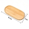 Peru Wood Mosaic Base, Oval, 165x80mm