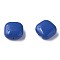 Opaque Acrylic Beads, Square, Royal Blue, 15x15x7.5mm, Hole: 1.2mm, about 375pcs/500g