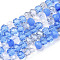 Glass Beads Strands, Faceted, Rondelle, Cornflower Blue, 3x2.5mm, Hole: 0.6mm, about 135~140pcs/strand, 32~34cm