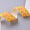 Leopard Printed Grosgrain Ribbons, for Hair Bows, Headbands, Gift Wrapping, Yellow, 1 inch(25mm), about 100yards/roll(91.44m/roll)