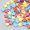 Handmade Polymer Clay Nail Art Decoration, Fashion Nail Care, No Hole, Star, Mixed Color, 4~5x5~6x0.5~1mm, about 35000~40000pcs/500g