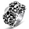 Alloy Finger Rings, Skull, Antique Silver, US Size 9(18.9mm)