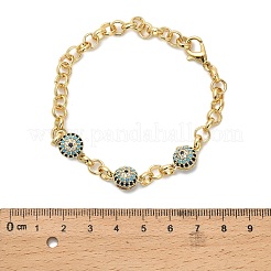 Браслеты из латунных цепей роло&nbsp;LS-BJEW-B145-04G