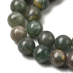 Естественный зеленый апатит бисер пряди&nbsp;G-K350-C04-6mm