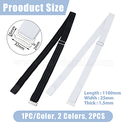 2 шт. двухцветный простой полиэстеровый ремень для рубашки AJEW-FH00004-17B