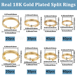 300 шт. 8-х видов разъемных колец из нержавеющей стали&nbsp;STAS-BBC0008-88