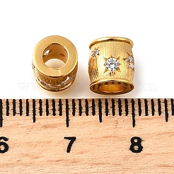 925 бусина из чистого серебра с микропаве и прозрачным фианитом&nbsp;STER-F061-04B-G