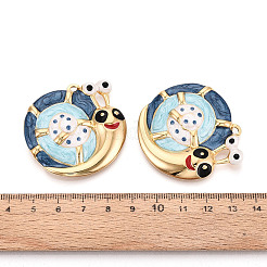 Подвески из нержавеющей стали 304 и эмали&nbsp;STAS-T073-63B-G