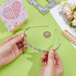 Сплав со стразами резинки для волос для женщин девочек&nbsp;AJEW-WH0609-316P