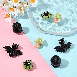 8 шт. 4 набора бусин ручной работы в стиле лэмпворк на тему Хэллоуина&nbsp;LAMP-YW0001-64