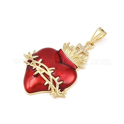 Кулоны с фианитами из латуни&nbsp;KK-L251-35G