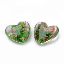 Бусины ручной работы бусины золотого песка&nbsp;LAMP-R138-03C