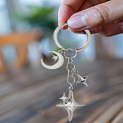 1 шт. Звездные брелки из сплава&nbsp;KEYC-LP0001-28