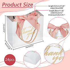 Складные бумажные подарочные пакеты с ручкой&nbsp;ABAG-WH0045-22