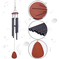 Алюминиевая трубка-музыка&nbsp;HJEW-WH0039-38C-03