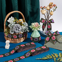 Ленты из полиэстера в этническом стиле&nbsp;OCOR-WH0092-29G