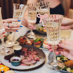 50шт акриловые подвески для бокалов&nbsp;DIY-HY0003-17