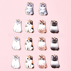 14шт 5 стиля подвески из сплава с эмалью&nbsp;ENAM-FS0001-95