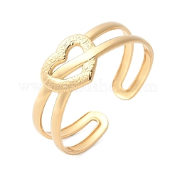 Браслеты-манжеты из нержавеющей стали 304 для женщин&nbsp;BJEW-U032-20G